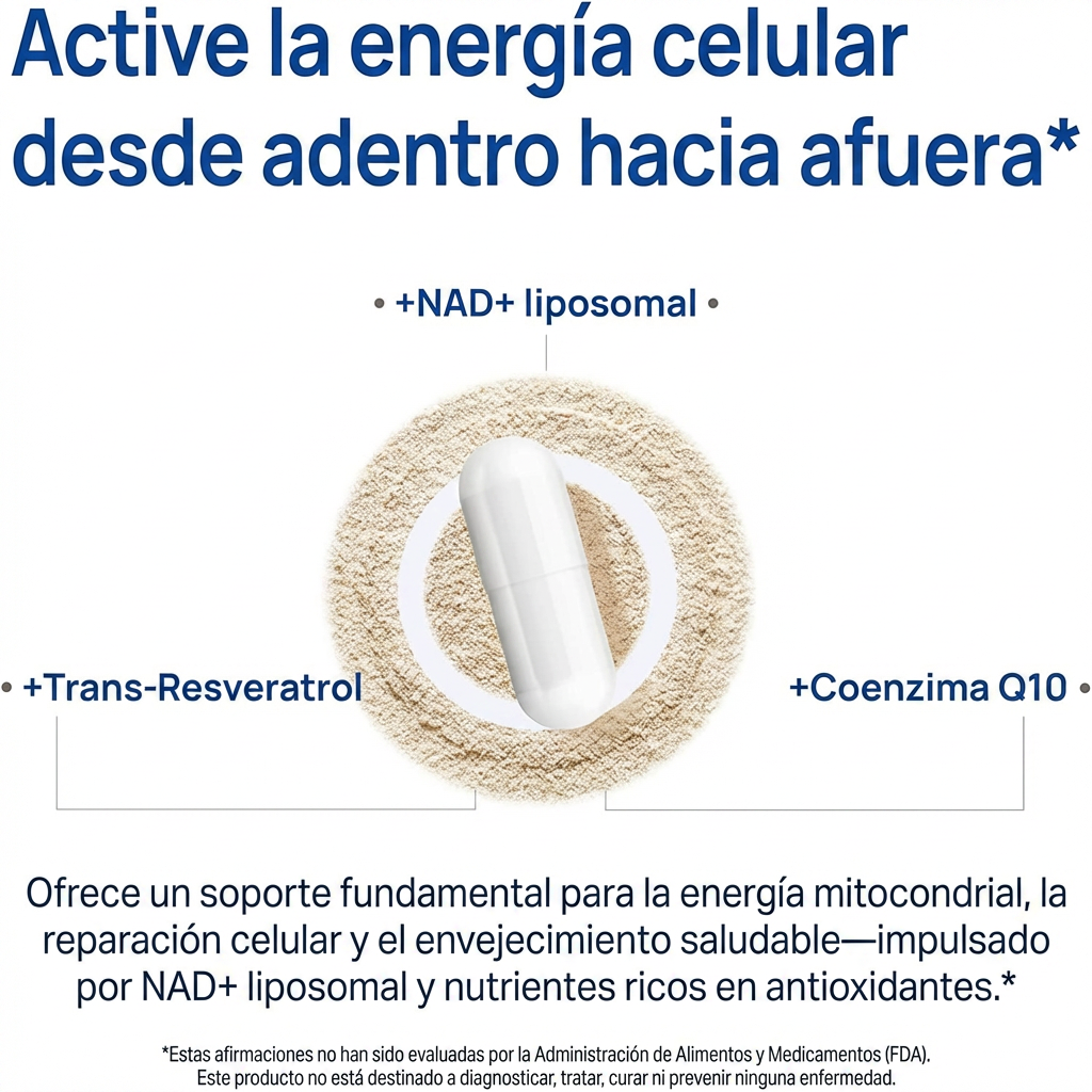 NAD+ para Hombres | Más Energía, Resistencia y Salud Masculina