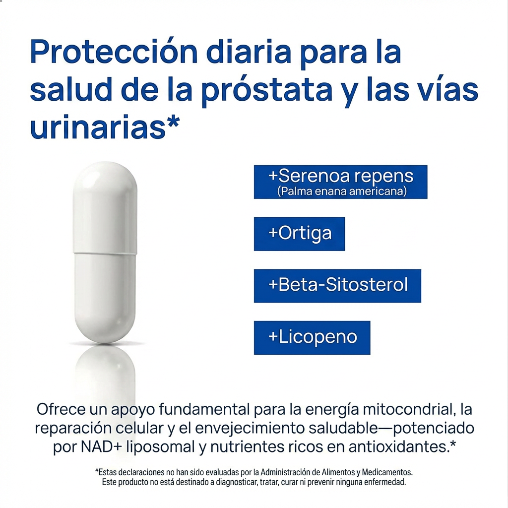 NAD+ para Hombres | Más Energía, Resistencia y Salud Masculina
