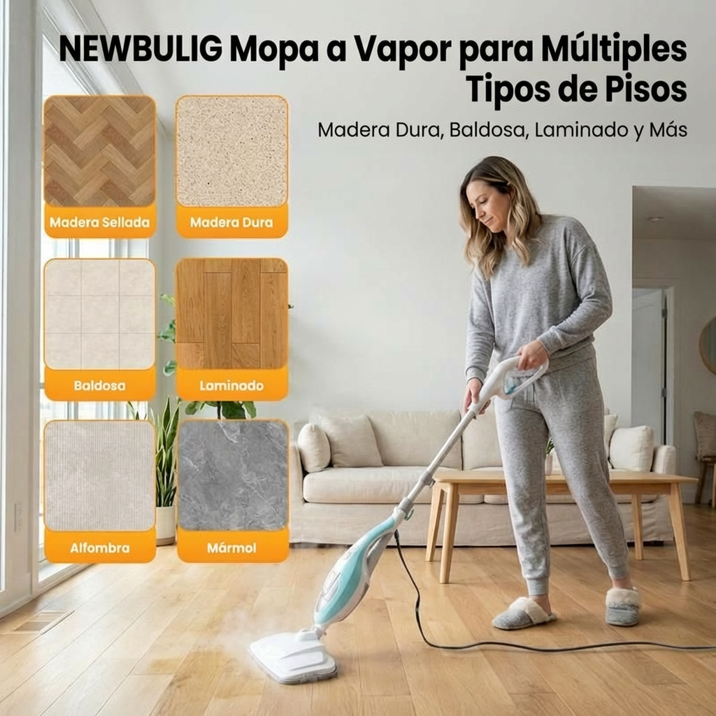 Mopa Multifuncional || Limpieza Profunda y Sin Esfuerzo en Todo Tipo de Pisos